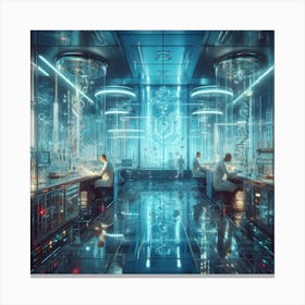 Futuristic Lab Canvas Print