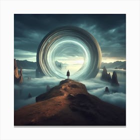 Futuristic Space Canvas Print