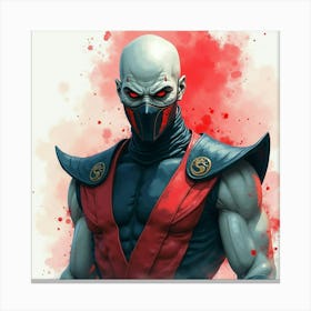 Mortal Kombat Ninja Fighter Concept Art (450) Canvas Print