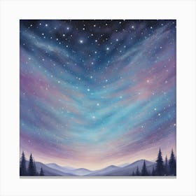 Starry Night Sky 3 Canvas Print