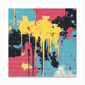 Graffiti Wall Art 6 Canvas Print