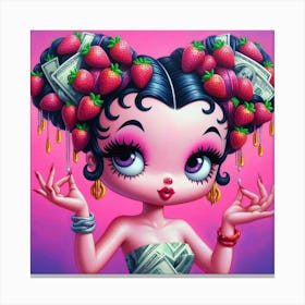 Strawberry Girl Canvas Print