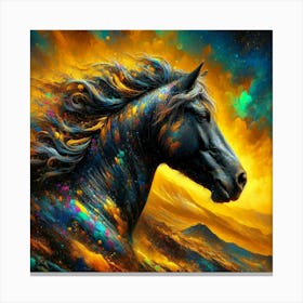 Creative Horse Beauty Illustration Nr 88 Canvas Print