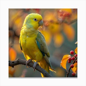 Yellow Parrot Canvas Print