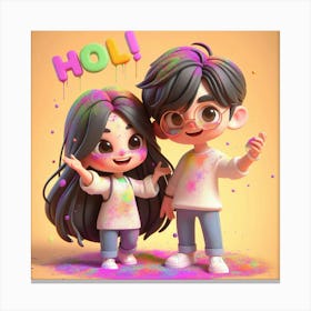 Holi 9 Canvas Print