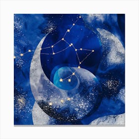 Zodiac Constellation Canvas Print