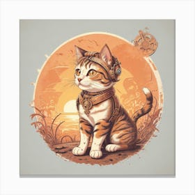 Steampunk Cat 1 Canvas Print