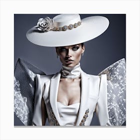 White Hat 1 Canvas Print