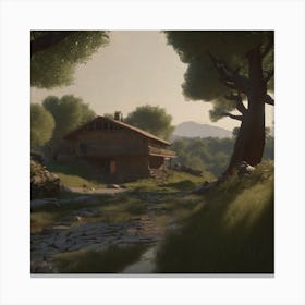 House In The Countryside 2 Canvas Print