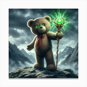 Teddy Bear With Magic Wand Canvas Print