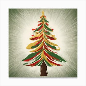 Christmas Tree vector art 5, Christmas Tree, Christmas vector art, Vector Art, Christmas art Canvas Print