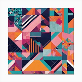 Abstract Geometric Pattern 1 Canvas Print