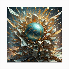 Explosion Of Wealth Canvas Print