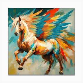 Rainbow Pegasus Canvas Print