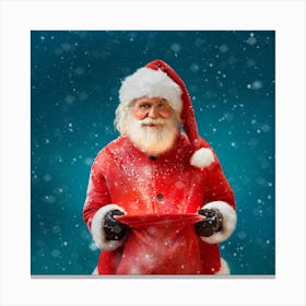 Santa Claus With Sack Canvas Print