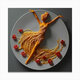 Spaghetti Dancer Canvas Print