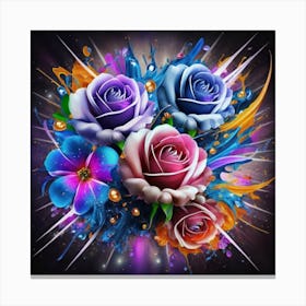 Gorgeous colorful spring flowers 19 Canvas Print