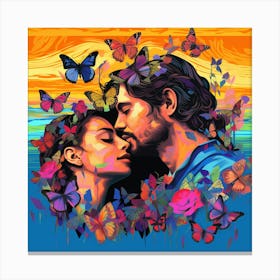 Butterfly Kiss Canvas Print