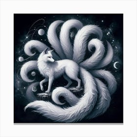 Fox In Space Canvas Print