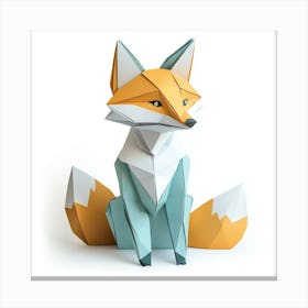 Origami Fox Canvas Print