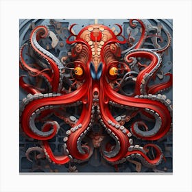 Octopus 3 Canvas Print