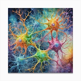 Neuron Painting 6 Canvas Print