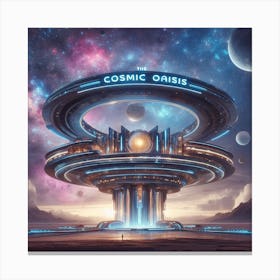 Cosmic Oasis Canvas Print