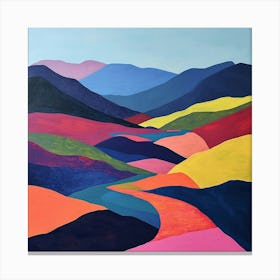 Colourful Abstract Cairngorms National Park Scotland 3 Canvas Print