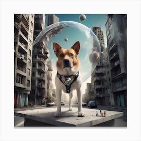 The Pawspective Ofa Dog Canvas Print