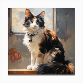 Cat by the Window Canvas Print