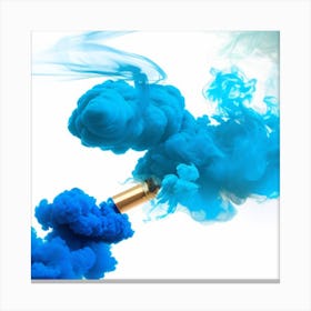 Blue Ink Canvas Print