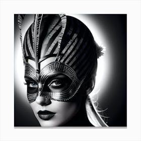 Woman In A Mask Canvas Print