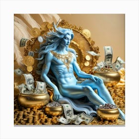 Money and golds attraction Canvas Print