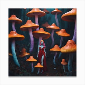 Mushroom Forest Canvas Print