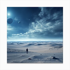 Space Landscape 1 Canvas Print