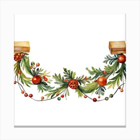 Christmas Garland Canvas Print