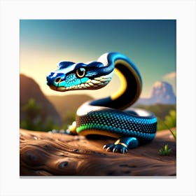 Snake In The Forest Canvas Print