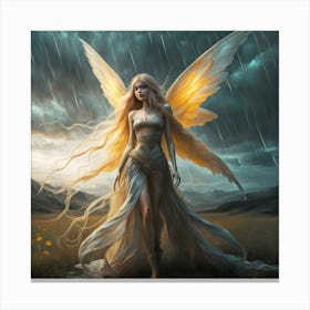 Fairy In The Rain 1 Canvas Print