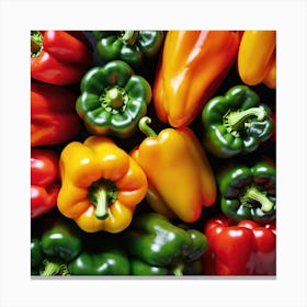 Colorful Peppers 35 Canvas Print