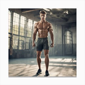 Fitness Boy Canvas Print