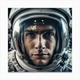 Astronaut In Space Canvas Print