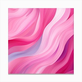 Abstract Pink Wavy Background Canvas Print