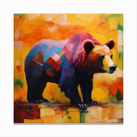 Bear In The Sun Canvas Print