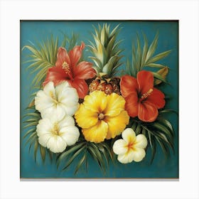 Hawaiian Flowers Art 5 Canvas Print