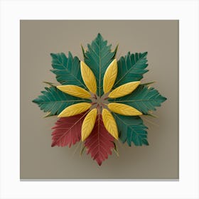 Vivid Leaf Symphony Canvas Print