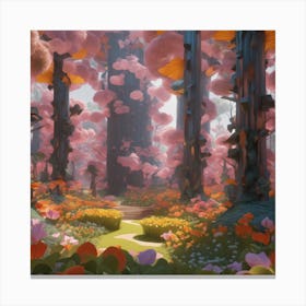 Forest Of Flowers Canvas Print