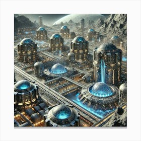 A Futuristic City Asterian Syndicate 1024 Canvas Print