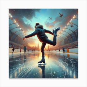 Ice Skating Canvas Print