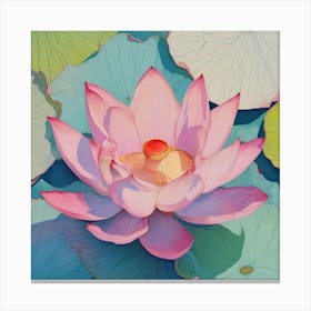 Bold Lotus Flower Canvas Print