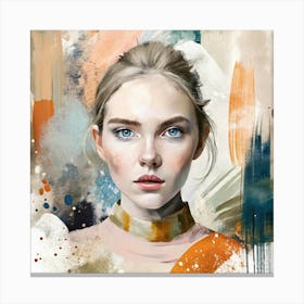 Portrait Of A Woman 4 Canvas Print